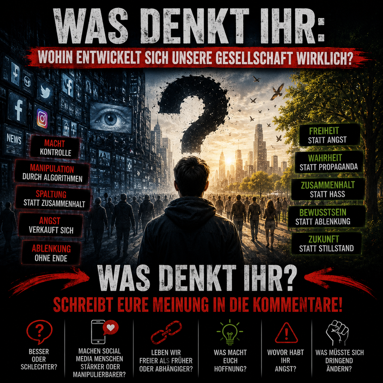 Was denkt ihr: Wohin entwickelt sich unsere Gesellschaft wirklich?
